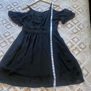 Black babydoll dress with lace trim by Disney Beauty and the Beasty🖤